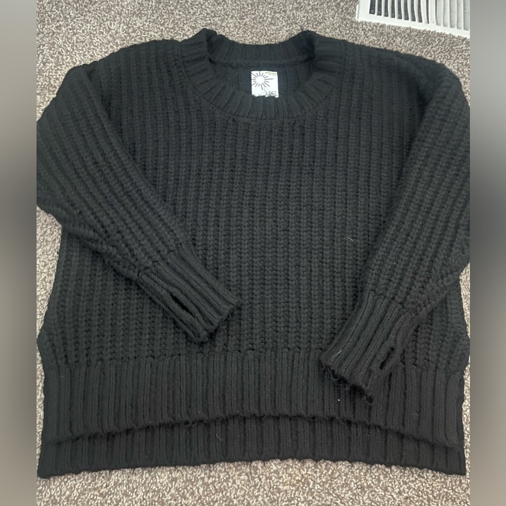 Aerie Oversized Black Sweater